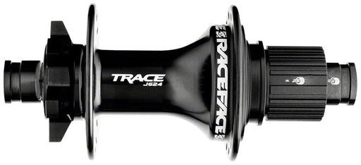 Race Face Trace J-Bend 624 Rear Hub - 12 x 148mm, 6-Bolt, Microspline, Black, 32H