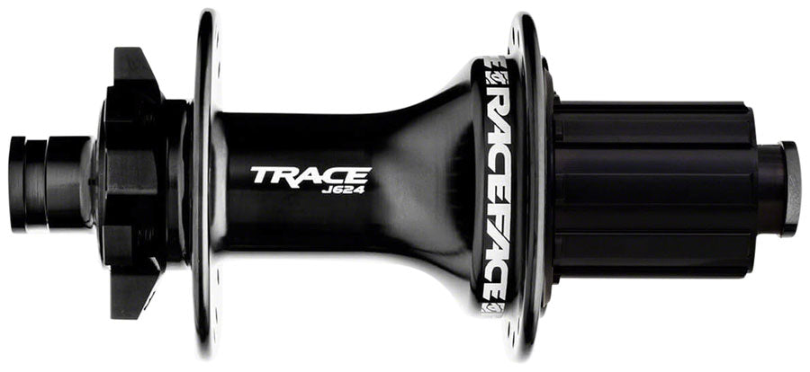 Race Face Trace J-Bend 624 Rear Hub - 12 x 148mm, 6-Bolt, HG 11 MTN, Black, 32H