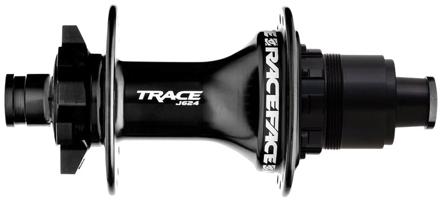 Race Face Trace J-Bend 624 Rear Hub - 12 x 148mm, 6-Bolt, XD, Black, 32H