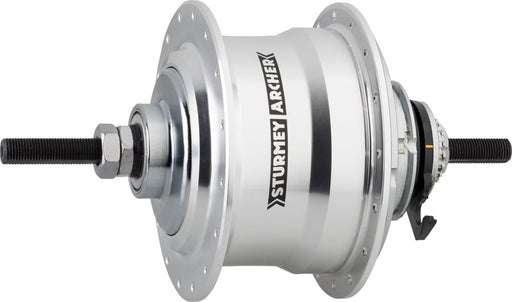 Sturmey Archer RX-RF5 5-Speed Hub: 32H, 135OLD, Small Parts Included with 18 tooth Cog, Silver