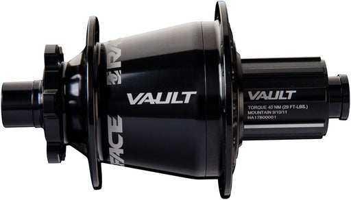 Race Face Vault J-Bend 424 Rear Hub - 12 x 148mm, 6-Bolt, HG 11 MTN, Black, 32H