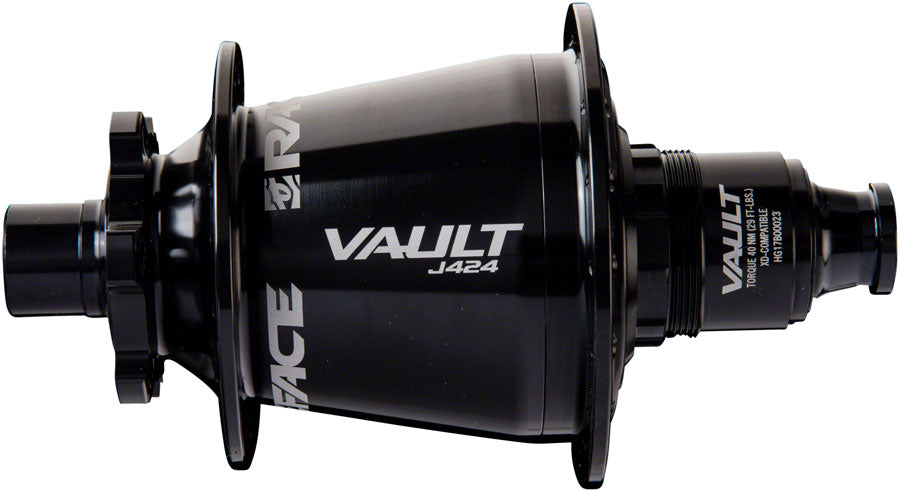 Race Face Vault J-Bend 424 Rear Hub - 12 x 157mm, 6-Bolt, XD, Black, 32H