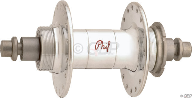 Phil Wood Track High Flange flip-flop R hub, 120x32h - sil