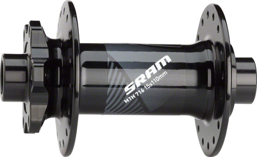 SRAM 716 Front Hub - 15 x 110mm Boost 6-Bolt Black