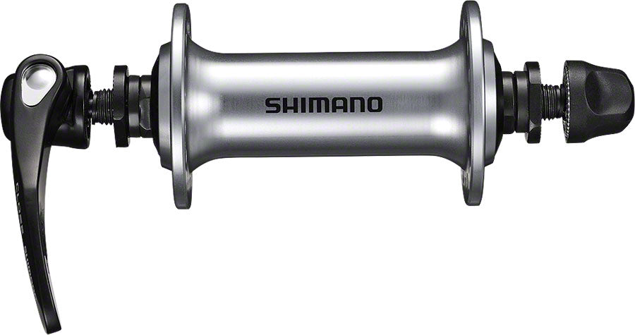 Shimano HB-RS400 Front Hub - QR x 100mm, Rim Brake, Silver, 32h