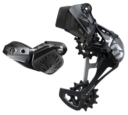 SRAM X01 Eagle AXS Upgrade Kit - Rear Derailleur for 10-52t, Battery, Eagle AXS Controller w/ Clamp, Charger/Cord, Lunar Black