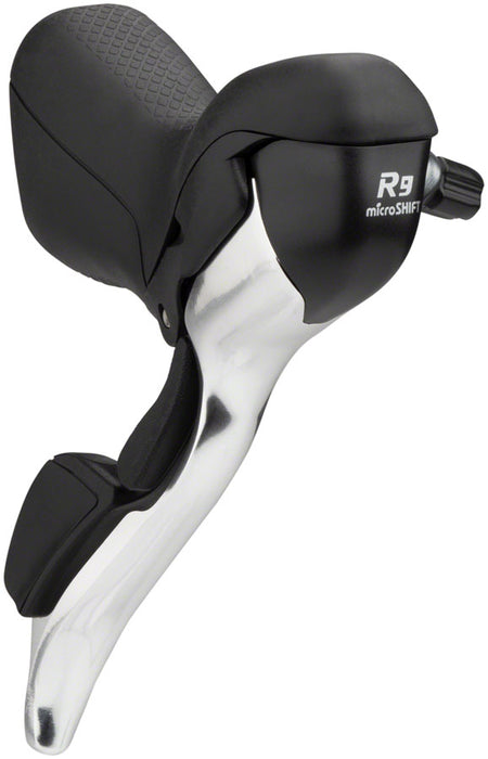 microSHIFT R9 Drop Bar Brake/Shift Lever Set - 3 x 9-Speed, Compatible with Shimano Compatible, Silver