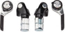microSHIFT Bar End Shifter Set, 9-Speed Road, Double/Triple, Compatible with Shimano Compatible, Silver
