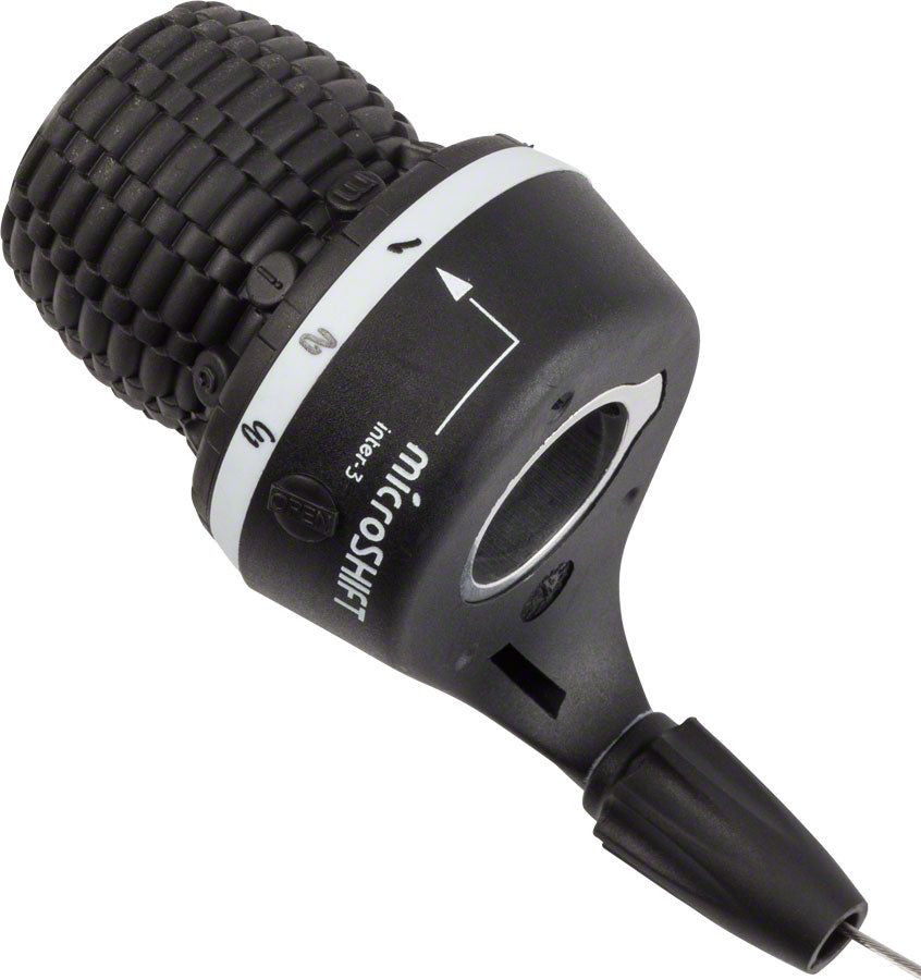 microSHIFT Internal Gear Twist Shifter for Compatible with Shimano Nexus 3-Speed Internal Hub