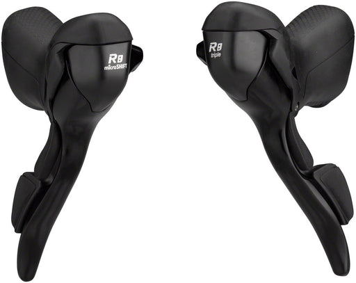 microSHIFT R8 Drop Bar Shift Lever Set 3 x 8-Speed, Compatible with Shimano Compatible
