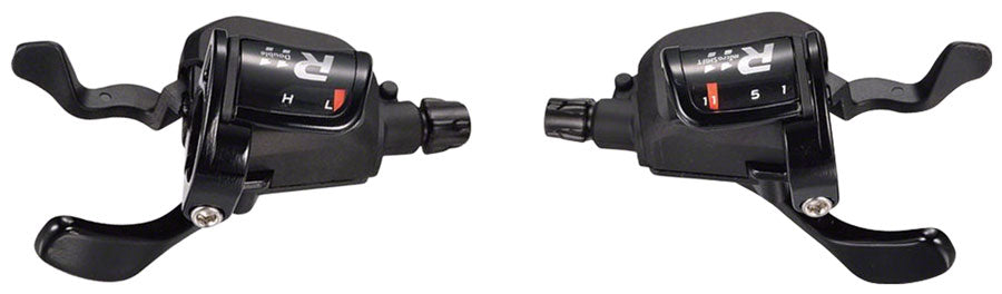 microSHIFT R11 Trigger Shifter Set, 11-Speed Road, Double, Optical Indicator, Compatible with Shimano Compatible