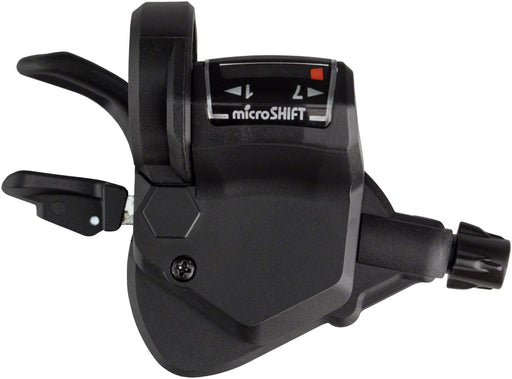 microSHIFT Mezzo Right Thumb-Tap Shifter, 7-Speed, Optical Gear Indicator, Compatible with Shimano Compatible