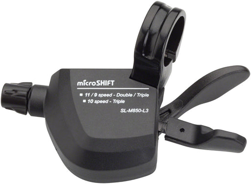 microSHIFT MarvoLT Left Trigger Shifter, Triple, Alloy Lever, Compatible with Shimano Compatible