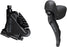 Shimano GRX ST-RX600 2x11-Speed Left Drop-Bar Shifter/Hydraulic Brake Lever with BR-RX400 Flat Mount Caliper, Pre-Bled 1000mm Hose