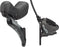 Shimano Tiagra ST-4725/BR-4770 Mechanical Shift/Hydraulic Brake Lever and Caliper - Front, Flat Mount, Finned Resin Pads, Black