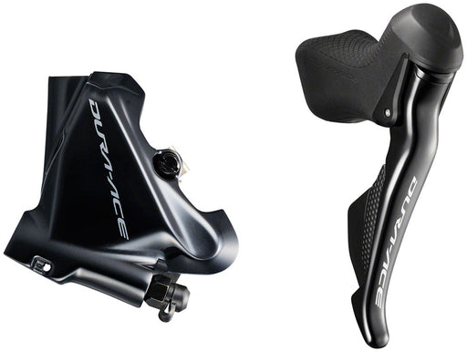 Shimano Dura-Ace Pre-Bled Disc Brake Set, ST-R9170 Right Lever with BR- R9170(R) Flat Mount Caliper, Fin Resin Pad, SM-BH90 1700mm