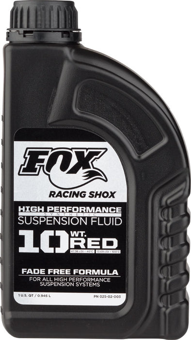 FOX 10 Weight Red Damper Fluid, 32 oz 025-02-003