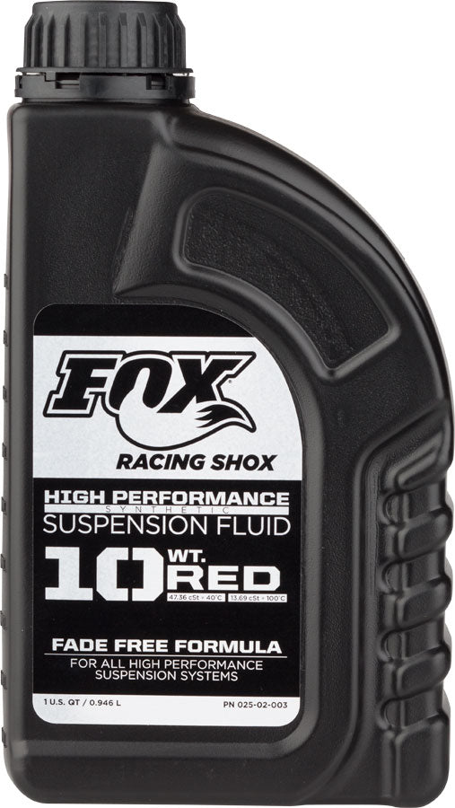 FOX 10 Weight Red Damper Fluid, 32 oz 025-02-003