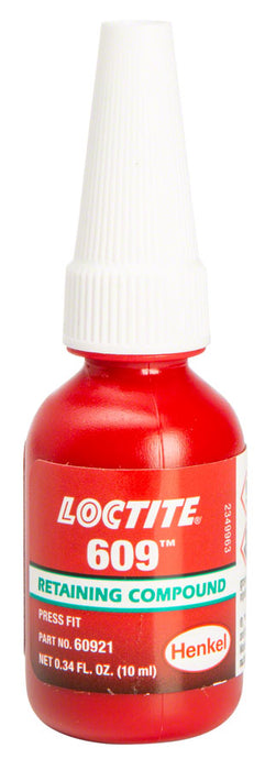 Loctite #609 Retaining Compound, Low Viscosity 10ml