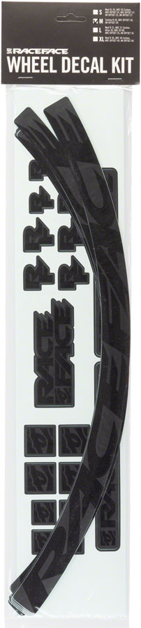 Race Face Small Offset Rim Decal Kit, Black