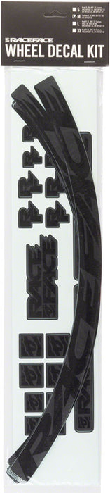 Race Face Medium Offset Rim Decal Kit, Black