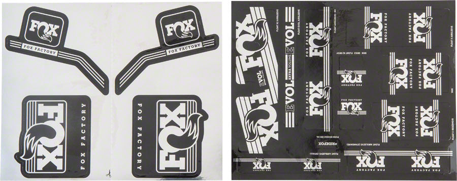 Fox Heritage Decal Kit for Forks and Shocks Silver 803-01-111