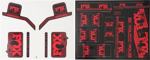 Fox Heritage Decal Kit for Forks and Shocks Red 803-01-114