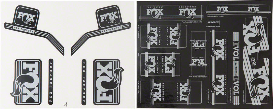 Fox Heritage Decal Kit for Forks and Shocks Chrome 803-01-120