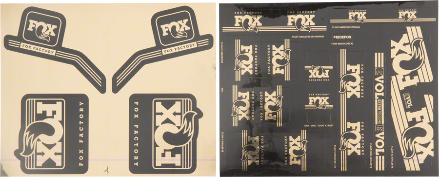 Fox Heritage Decal Kit for Forks and Shocks Gold 803-01-121