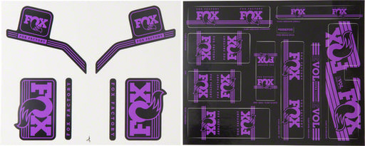 Fox Heritage Decal Kit for Forks and Shocks Purple 803-01-124