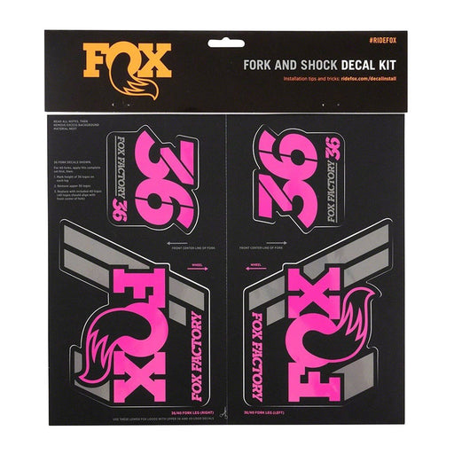 FOX Heritage Decal Kit for Forks and Shocks Pink 803-01-337