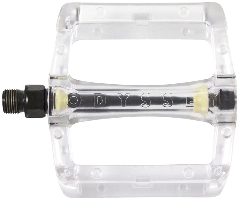 Odyssey Grandstand V2 PC Pedals - Platform, Composite/Plastic, 9/16", Clear