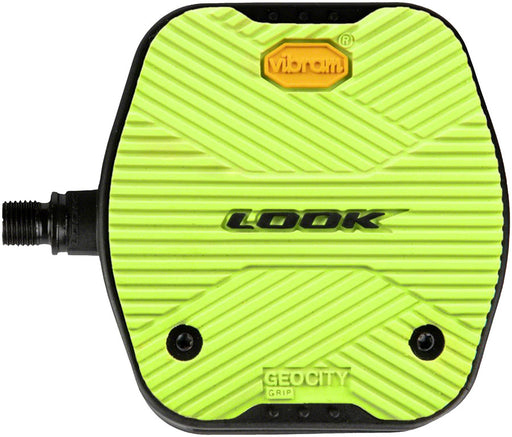 LOOK Geo City Grip Pedals - Platform, 9/16", Lime