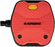 LOOK GeoCity Grip Pedals - Platform, 9/16", Red
