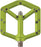 Spank Spike Pedals, Green
