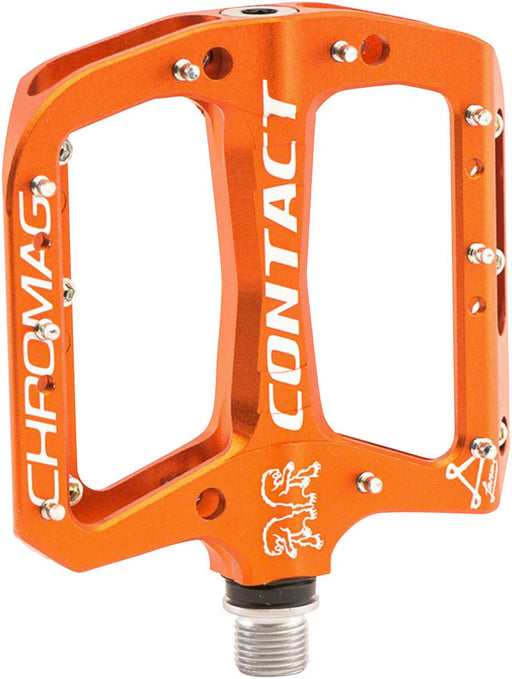 Chromag Contact Pedals - Platform, Alloy, 9/16", Orange