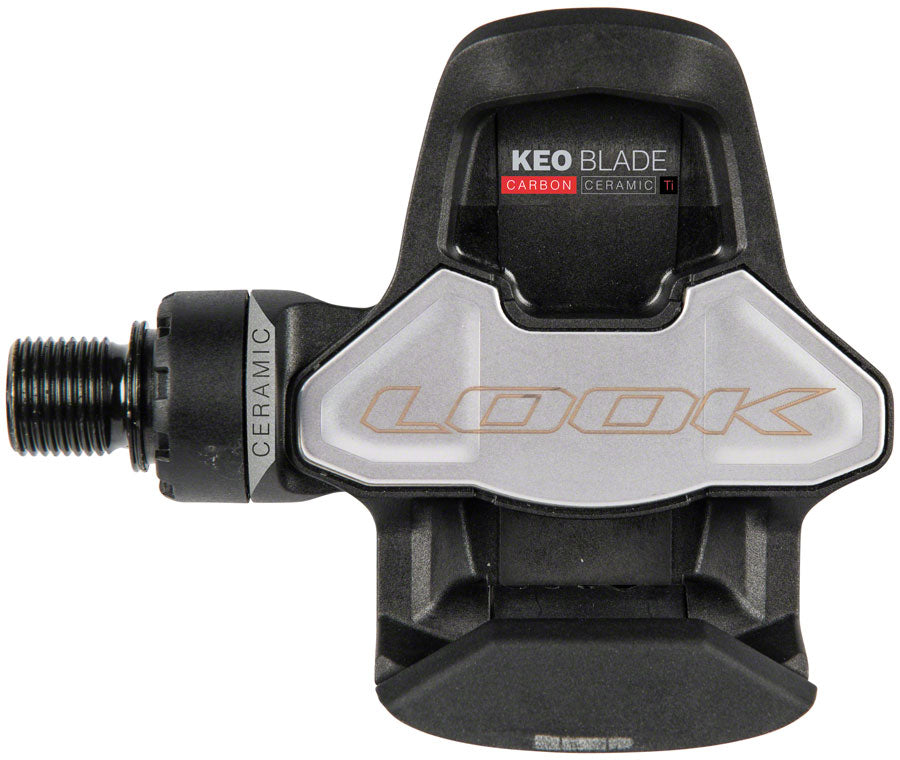 LOOK KEO BLADE CARBON CERAMIC Ti Pedals - Single Sided Clipless, Titanium, 9/16", Black