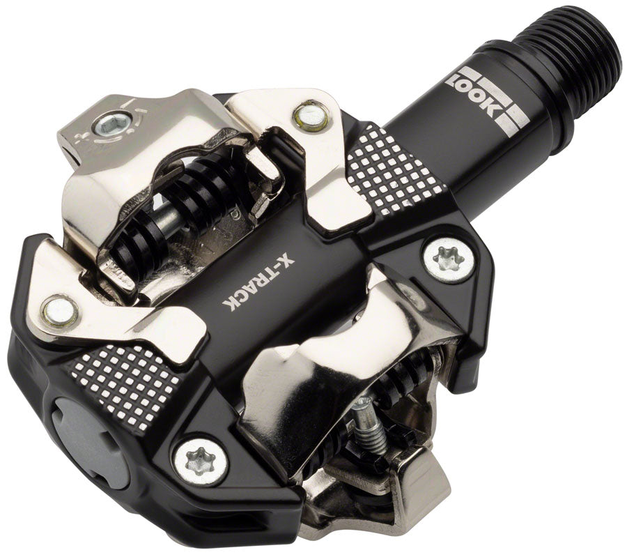 LOOK X-TRACK Pedals - Dual Sided Clipless, Chromoly, 9/16", Gray