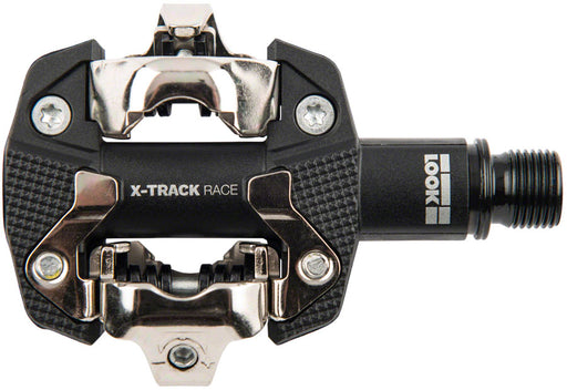 LOOK X-TRACK RACE Pedals - Dual Sided Clipless, Chromoly, 9/16", Black