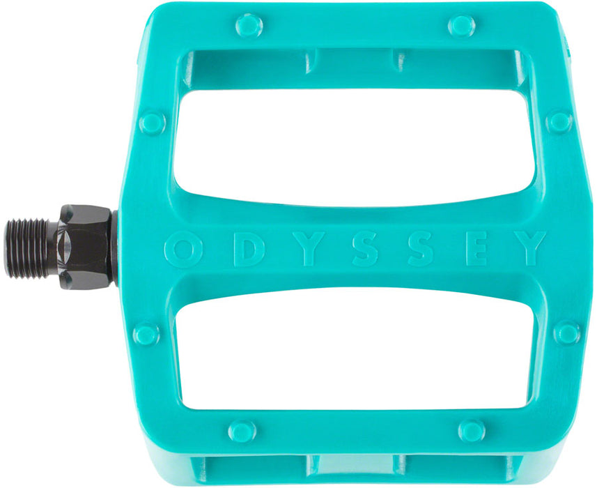 Odyssey Grandstand V2 PC Pedals - Platform, Composite/Plastic, 9/16", Billard Green