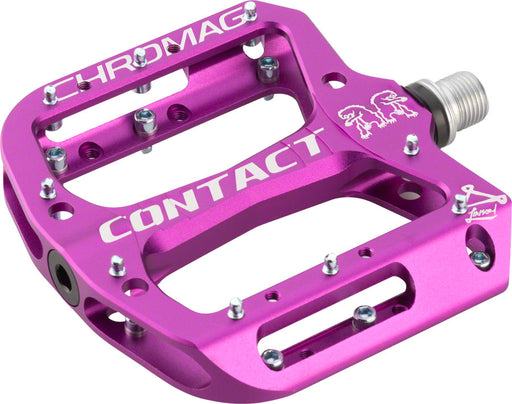 Chromag Contact Pedals - Platform, Aluminum, 9/16", Purple