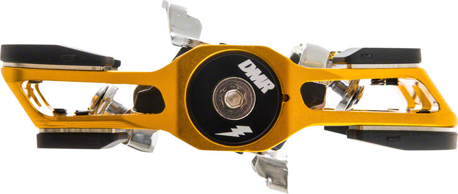 DMR V-Twin Pedals - Dual Sided Clipless with Platform, Aluminum, 9/16", Gold