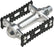 MKS Sylvan Stream Pedals - Platform, Aluminum, 9/16", Silver/Black