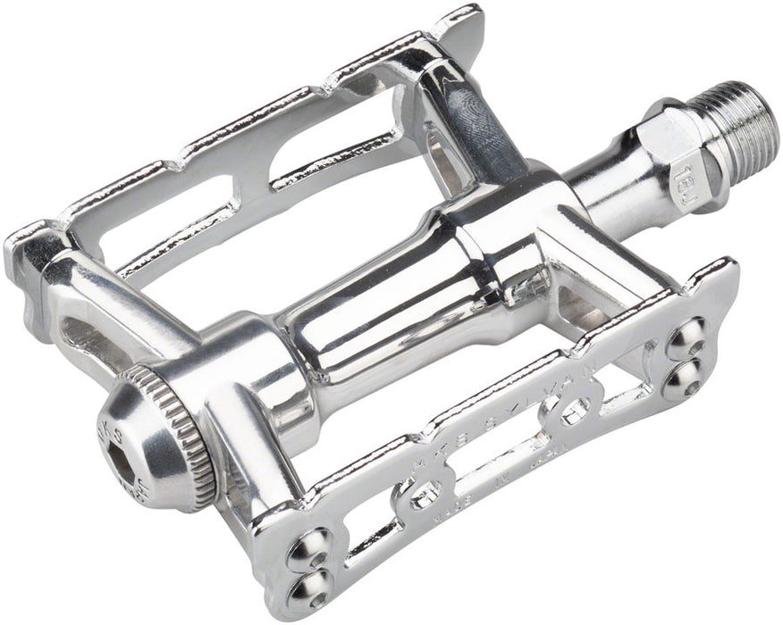 MKS Sylvan Track Next Pedals - Platform, Aluminum, 9/16", Silver