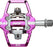 HT T1-SX BMX-SX Pedals - Dual Sided Clipless with Platform, Aluminum, 9/16", Purple