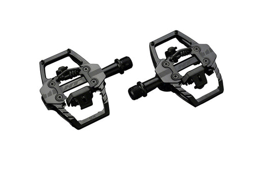 HT T1-SX BMX-SX Pedals - Dual Sided Clipless with Platform, Aluminum, 9/16", Stealth Black