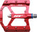 HT AE05 Evo+ Pedals - Platform, Aluminum, 9/16", Red
