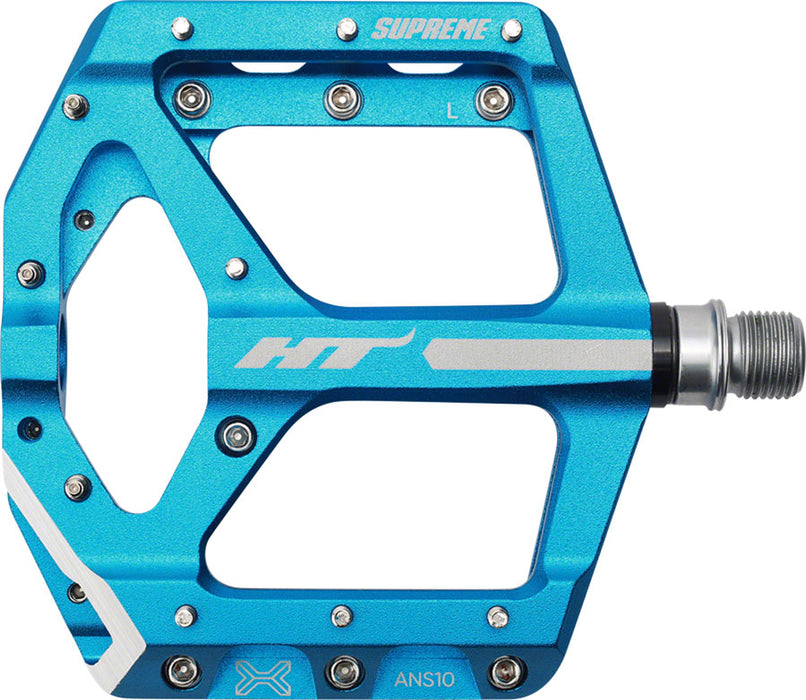 HT ANS10 Supreme Pedals - Platform, Aluminum, 9/16", Marine Blue