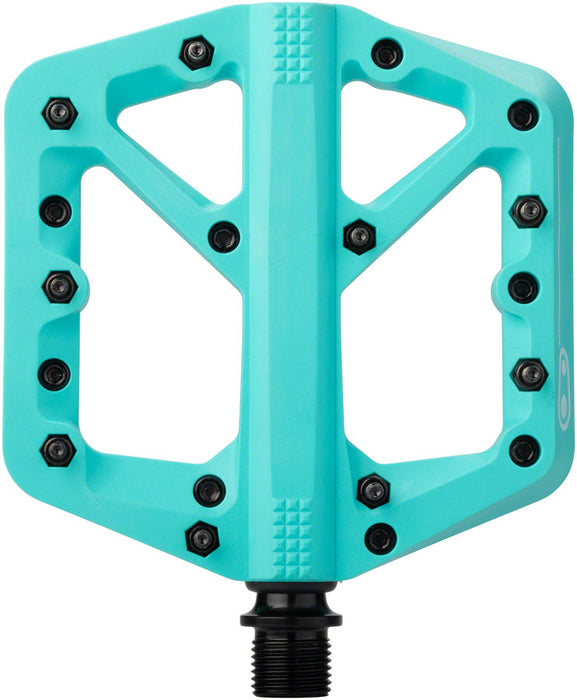 Crank Brothers Stamp 1 Small Platform Pedals, Turquoise