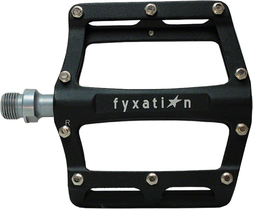 Fyxation Mesa 61 alloy thin platform pedals, black